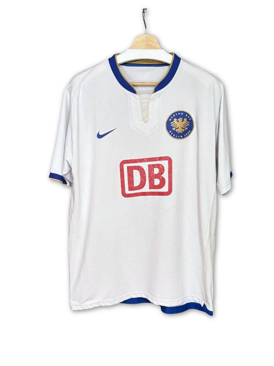 Hertha BSC Berlin vintage camiseta futbol Nike 2006 2007